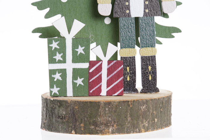 DKD Home Decor Figura Navidad Cascanueces Rojo Azul Marino 9 x 19.5 x 8 cm (6 Unidades)