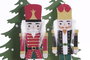 DKD Home Decor Figura Navidad Cascanueces Rojo Azul Marino 9 x 19.5 x 8 cm (6 Unidades)