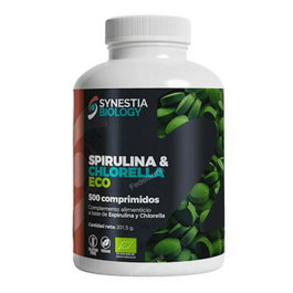 SYNESTIA BIOLOGY Spirulina+Chlorella Eco 500 Comp