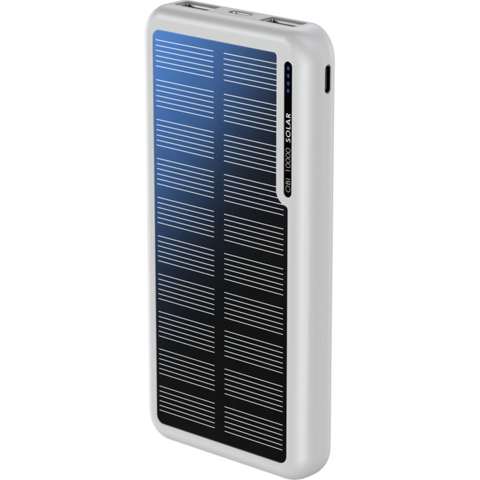 Boompods Obi Solar Powerbank 10.000mAh - Blanco Boompods Obi Solar Powerbank 10.000mAh - Blanco
