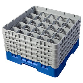 CAMBRO Cesta de lavado 25 comp. 5 alturas Azul