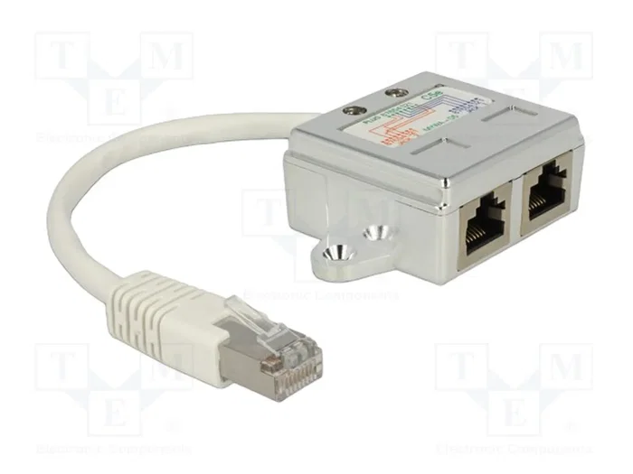 DeLOCK 65224 Cable de red RJ-45 a 2 x RJ-45 (2 x ISDN) Blanco 0,15 m DeLOCK 65224 Cable de red RJ-45 a 2 x RJ-45 (2 x ISDN) Blanco 0,15 m