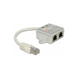 DeLOCK 65224 Cable de red RJ-45 a 2 x RJ-45 (2 x ISDN), Blanco