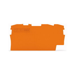 WAGO 2002-1392 Placa de cierre y de intermedio, 0,8 mm, naranja