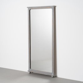 Espejo Gris Madera Paulonia Decoración 80 X 7 X 170 cm