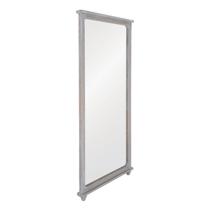 Espejo Gris Madera Paulonia Decoración 80 X 7 X 170 cm