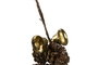 DKD Home Decor Guirnalda Navidad Led Piña Dorado Plateado Natural 8 x 120 x 8 cm (2 Unidades)