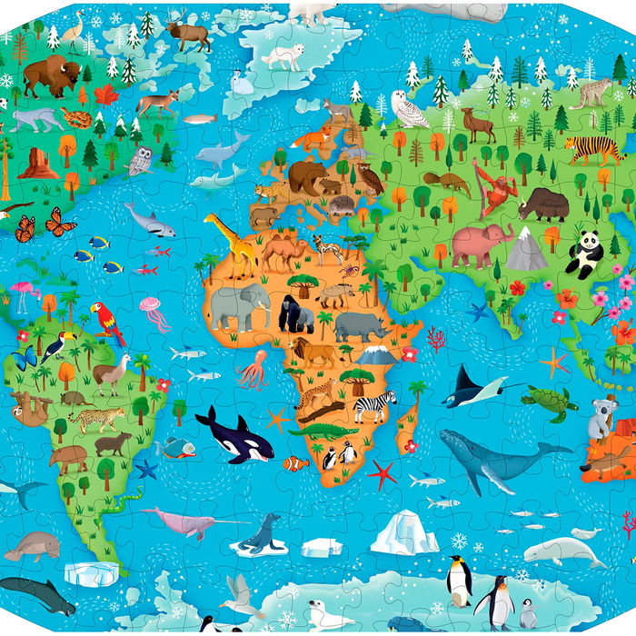 Manolito Books Puzzle 205 Piezas Animales Del Mundo 12719 +6 Años