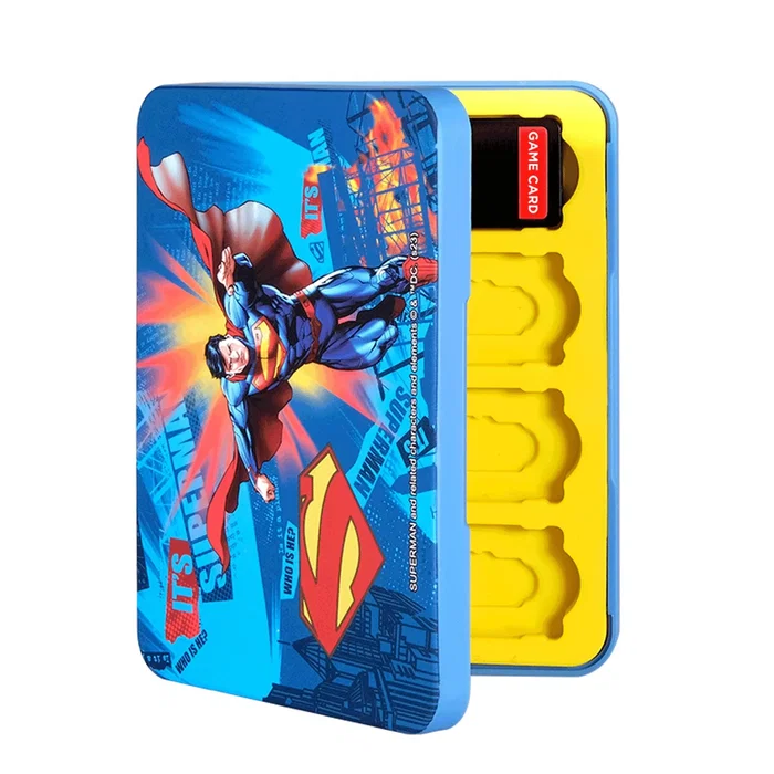 Blade Gaming SUPSWCP Combo Pack de Carcasas y Grips para Joy-Cons de Nintendo Switch - Diseño Superman con Caja para Juegos