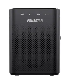 Fonestar ALTA-VOZ-W30 Altavoz Portátil Bluetooth 30W con Radio FM, Micrófono, Grabador/Reproductor USB/MicroSD/MP3 y Batería Recargable 2000 mAh (9h) - Negro