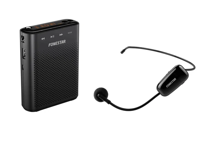 Fonestar ALTA-VOZ-W30 Altavoz Portátil Bluetooth 30W con Radio FM, Micrófono, Grabador/Reproductor USB/MicroSD/MP3 y Batería Recargable 2000 mAh (9h) - Negro
