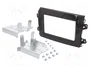PER.PIC. Bastidor de montaje de radio 2 DIN negro brillo para Fiat Ducato