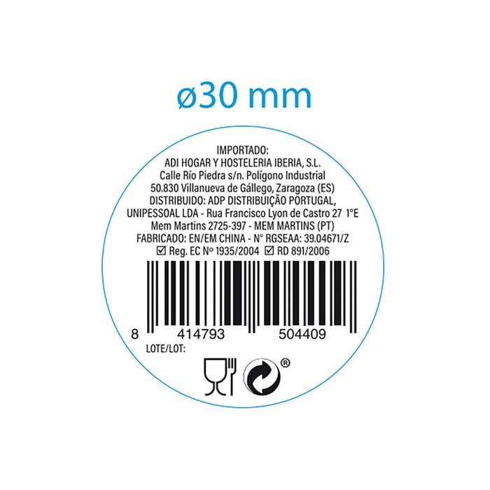 Tapa Banderilla Porcelana Gastro Fun Quid 9x6 cm (12 Unidades)