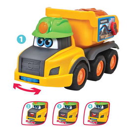 Smoby Camión Harry ABC de 30 cm con Sonidos y Luces, para niños de +12 meses, Idioma Español y Portugués