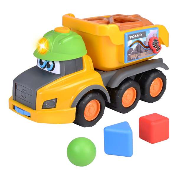 Smoby Camión Harry ABC de 30 cm con Sonidos y Luces, para niños de +12 meses, Idioma Español y Portugués