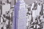 DKD Home Decor Cuadro Lienzo Purpurina New York 150x100 cm Multicolor