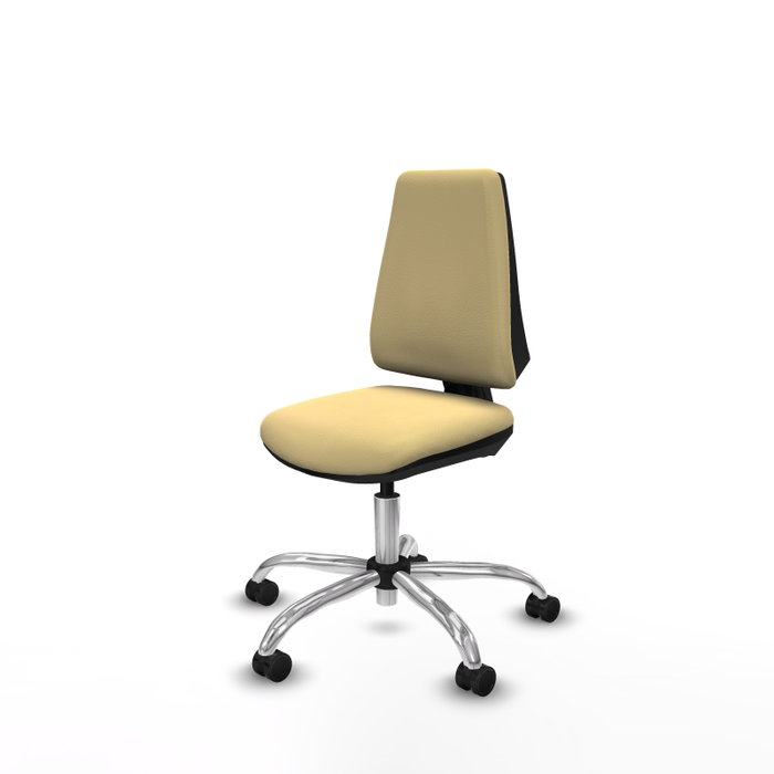 PIQUERAS Y CRESPO Silla de oficina Elche color Crema sin brazos