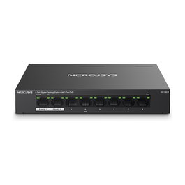 TP-Link Mercusys MS108GP - Switch Gigabit Gestionado de 8 Puertos con 7 Puertos PoE+ (65W) para Escritorio y Montaje en Pared, Negro
