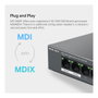 TP-Link Mercusys MS108GP - Switch Gigabit Gestionado de 8 Puertos con 7 Puertos PoE+ (65W) para Escritorio y Montaje en Pared, Negro
