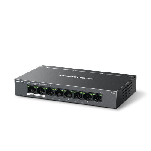 Mercusys MS108GP Switch Gestionado Gigabit Ethernet PoE Negro