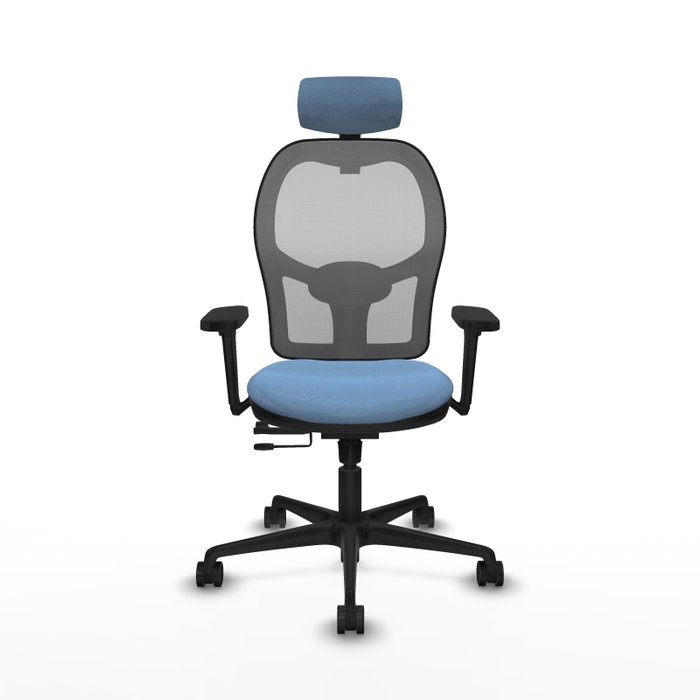 PIQUERAS Y CRESPO Silla de oficina Jorquera con mecanismo Sincro/Traslack, Azul cielo y Gris PIQUERAS Y CRESPO Silla de oficina Jorquera con mecanismo Sincro/Traslack, Azul cielo y Gris