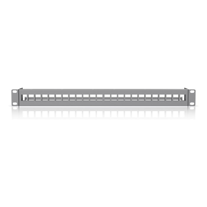 Ubiquiti Networks UACC-Rack-Panel-Patch-Blank-24 Panel Keystone 1U para Rack, Gris, Policarbonato y Acero SPCC, 442.4 mm de Ancho