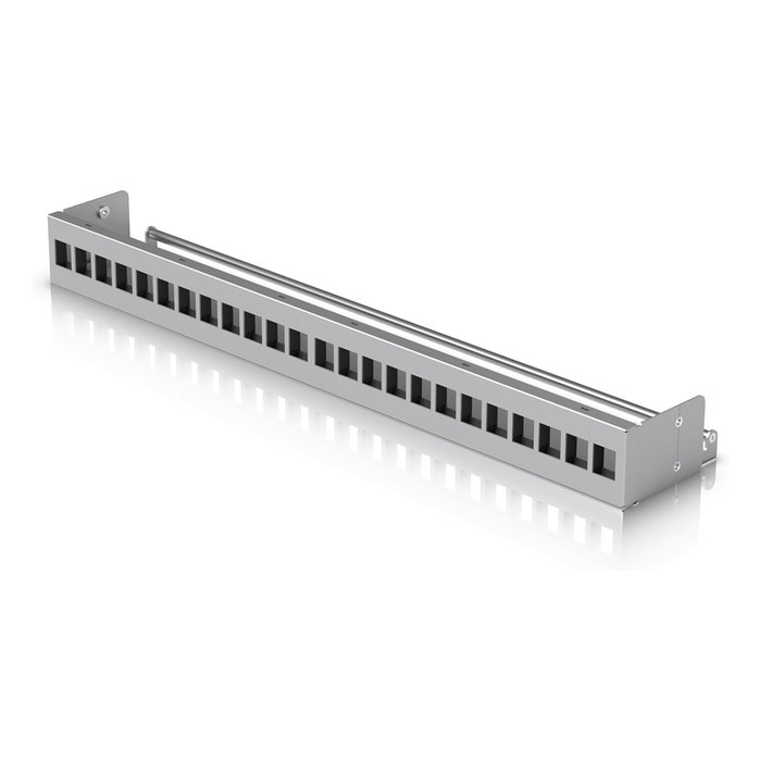 Ubiquiti Networks UACC-Rack-Panel-Patch-Blank-24 Panel Keystone 1U para Rack, Gris, Policarbonato y Acero SPCC, 442.4 mm de Ancho