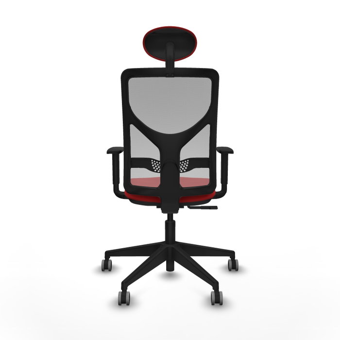 PIQUERAS Y CRESPO Silla de oficina Motilla con mecanismo Sincro, Rojo y Gris PIQUERAS Y CRESPO Silla de oficina Motilla con mecanismo Sincro, Rojo y Gris