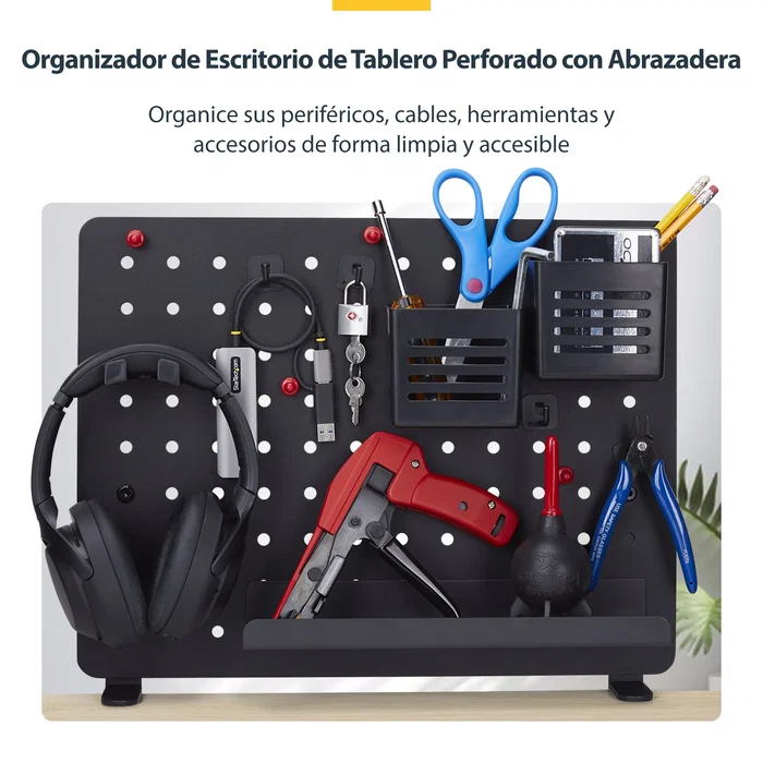 Startech.com 1612b-desk-pegboard Juego de organizadores para escritorio, 1 pieza