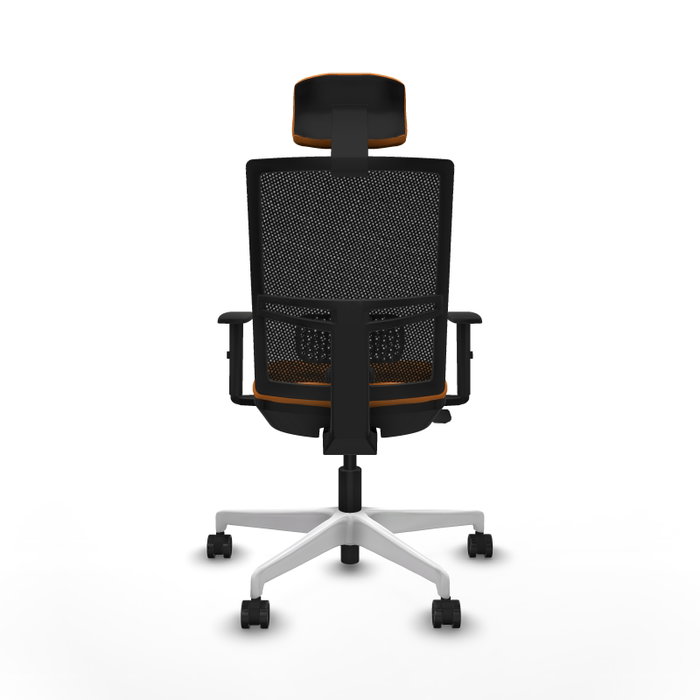 PIQUERAS Y CRESPO Silla de oficina Yunquera Naranja y Negro PIQUERAS Y CRESPO Silla de oficina Yunquera Naranja y Negro