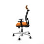 PIQUERAS Y CRESPO Silla de oficina Yunquera Naranja y Negro