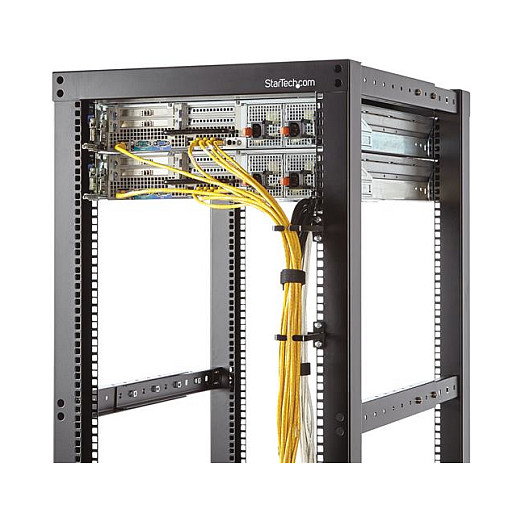 StarTech Anillo-Gancho de Gestión de Cables para Rack de Servidor Vertical 1U, 5.7x10 cm (2.2x3.9 pulgadas), para Organización de Cableado