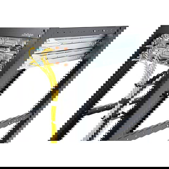 StarTech Anillo-Gancho de Gestión de Cables para Rack de Servidor Vertical 1U, 5.7x10 cm (2.2x3.9 pulgadas), para Organización de Cableado