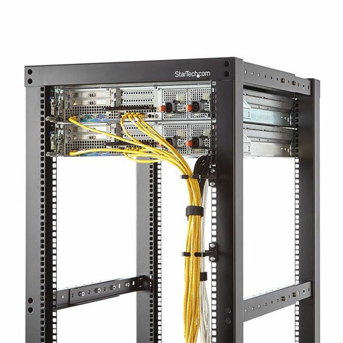 StarTech.com Anilla Pasacables en D Vertical 1U para Gestión de Cableado en Armarios Racks