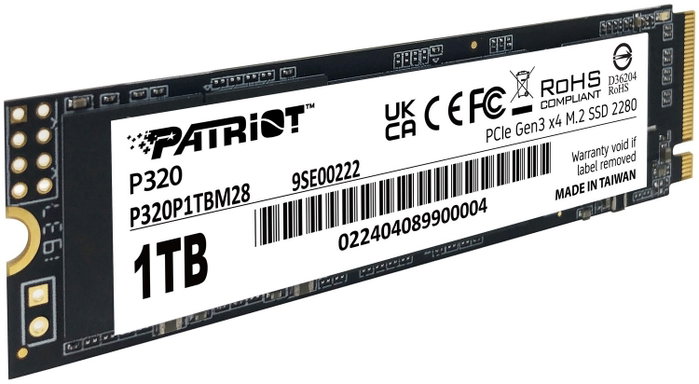 Patriot P320 1 TB M.2 NVMe SSD Patriot P320 1 TB M.2 NVMe SSD