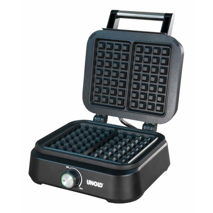 Unold Máquina para Gofres Belgas Brussels - Negro Schwarz, Modelo 48275 Unold Máquina para Gofres Belgas Brussels - Negro Schwarz, Modelo 48275