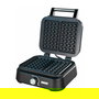 UNOLD 48275 Wafflera para Waffles de Bruselas Belgas - Doble / 2 Waffles Simultáneos