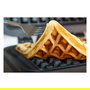 UNOLD 48275 Wafflera para Waffles de Bruselas Belgas - Doble / 2 Waffles Simultáneos