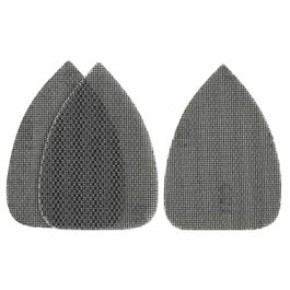 Stanley Hoja de lija de malla autoadherente para mouse, grano 120, 3 uds