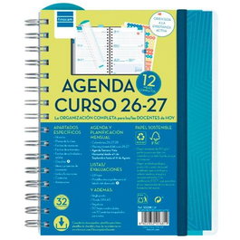 Finocam Agenda Docente Magistral Personalizable 2026-2027 Azul