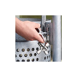 Knipex 00 11 01 TwinKey Llave Universal de 10 Bocas, Acero Inoxidable, para Círculo, Semicircular, Cuadrado y Triángulo 3-12 mm