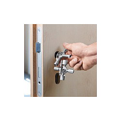 Knipex 00 11 01 TwinKey Llave Universal de 10 Bocas, Acero Inoxidable, para Círculo, Semicircular, Cuadrado y Triángulo 3-12 mm