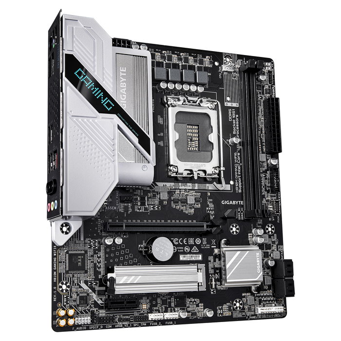Gigabyte H810M GAMING WIFI6 LGA1851 Placa Base para Intel Core Ultra Serie 2, DDR5, M.2, 2.5GbE, WiFi 6, Micro ATX