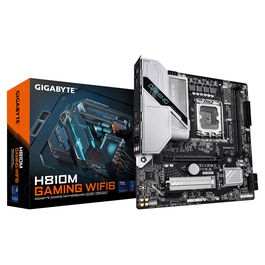 Gigabyte H810M GAMING WIFI6 LGA1851 Placa Base para Intel Core Ultra Serie 2, DDR5, M.2, 2.5GbE, WiFi 6, Micro ATX