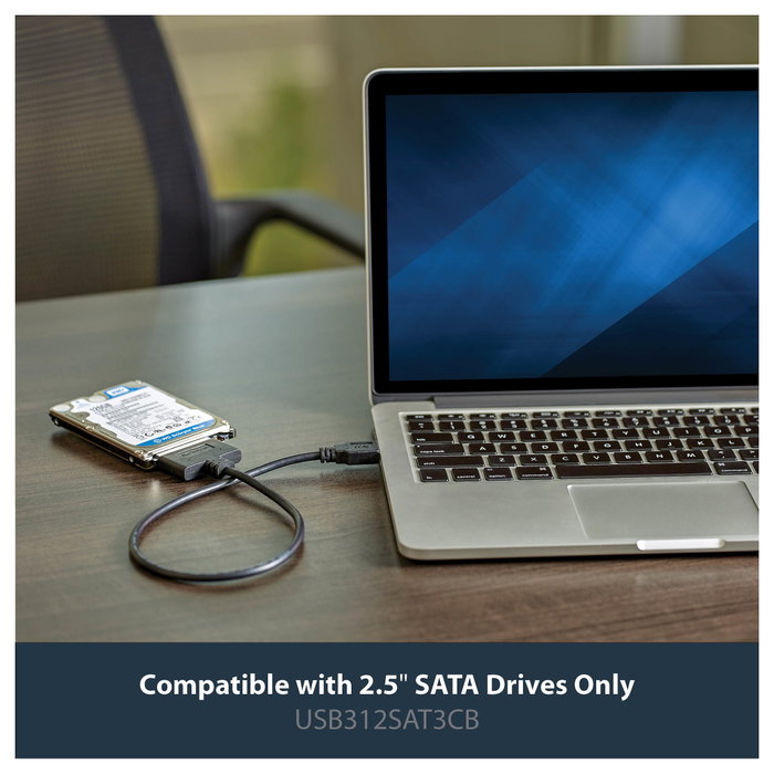 StarTech.com Cable adaptador USB 3.1 a SATA para unidades de disco de 2,5 pulg., 10 Gbps, Negro StarTech.com Cable adaptador USB 3.1 a SATA para unidades de disco de 2,5 pulg., 10 Gbps, Negro