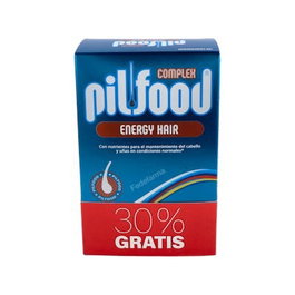 Pilfood Complex Energy Hair - 180 Comprimidos - Vitaminas y Ampollas para Cabello - Tratamiento Anticaída con Biotina, Zinc, Hierro