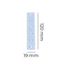 Edm Pletina zincada 120 x 19 x 2 mm