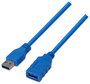 Aisens Cable de Extensión USB 3.2 Gen 1 A/A Azul, 1m, A105-0045
