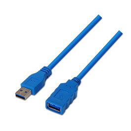Aisens Cable de Extensión USB 3.2 Gen 1 A/A Azul, 1m, A105-0045