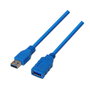 Aisens Cable de Extensión USB 3.2 Gen 1 A/A Azul, 1m, A105-0045
